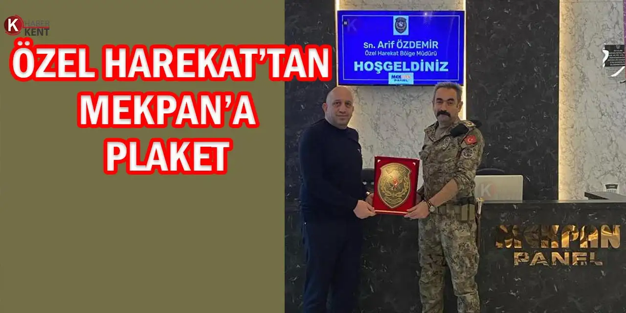 Özel Harekat'tan Mekpan'a Plaket