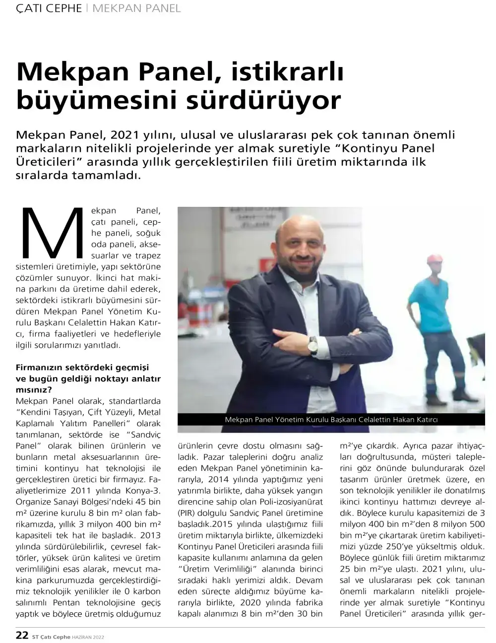 Çatı Cephe - Mekpan Panel